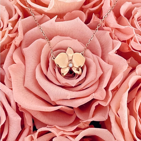 Cartier Caress d'Orchidépal Necklace Rose Gold K18 - Picture 6 of 6